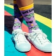 thumbnail image 7 of Women's Awesome Oppossum Socks Funny Cool Rad Sunglasses Retro Graphic Novelty Footwear, 7 of 7