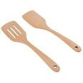 thumbnail image 1 of Leaking Spatula, Multifunctional Easy To  Wooden Spatula Set Fine Polishing With Hanging Hole For Food Stirring And Filtering, 1 of 8