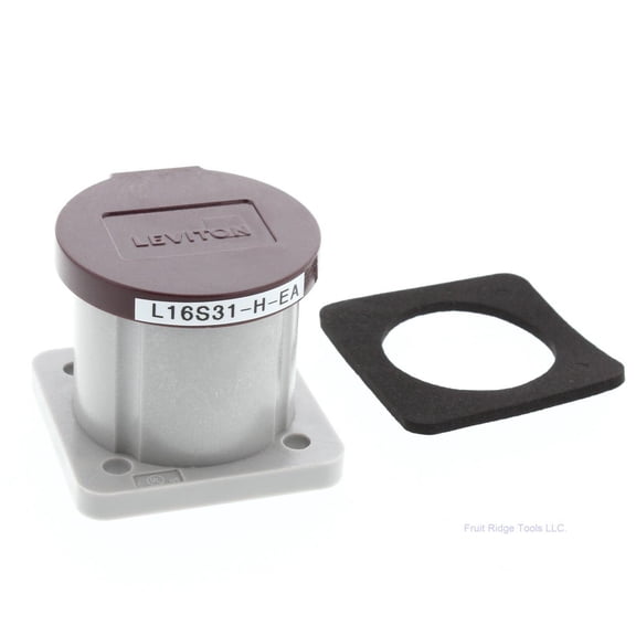 Leviton 16S31-H Brown 16 Series Cam-Type Panel Receptacle NEMA 3R Enclosure