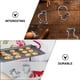 thumbnail image 3 of Moldes de galletas de bricolaje de 6 piezas de Navidad herramientas creativas de molde para hornear (plata), 3 of 5