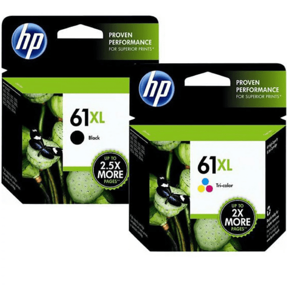 HP 61XL High Yield Black/Tri-Color Ink Cartridge Combo CR258BN (Sold Without Manufacturer Warranty)