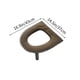 thumbnail image 3 of Adhesivo para la tapa de la tapa del asiento del váter de invierno | Anillo de asiento de inodoro de felpa suave de forro polar | Encaja en inodoros pequeños | Antideslizante, lavable, reutilizable, 3 of 6