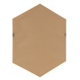 thumbnail image 5 of Kate and Laurel Rhodes Modern Hexagon Wall Mirror, Silver Chrome, 31x22-Inches, 5 of 5