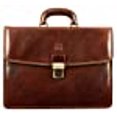 thumbnail image 2 of Full Grain Leather Briefcase Handmade Brown Laptop Bag Classic Style - Time Resistance, 2 of 5