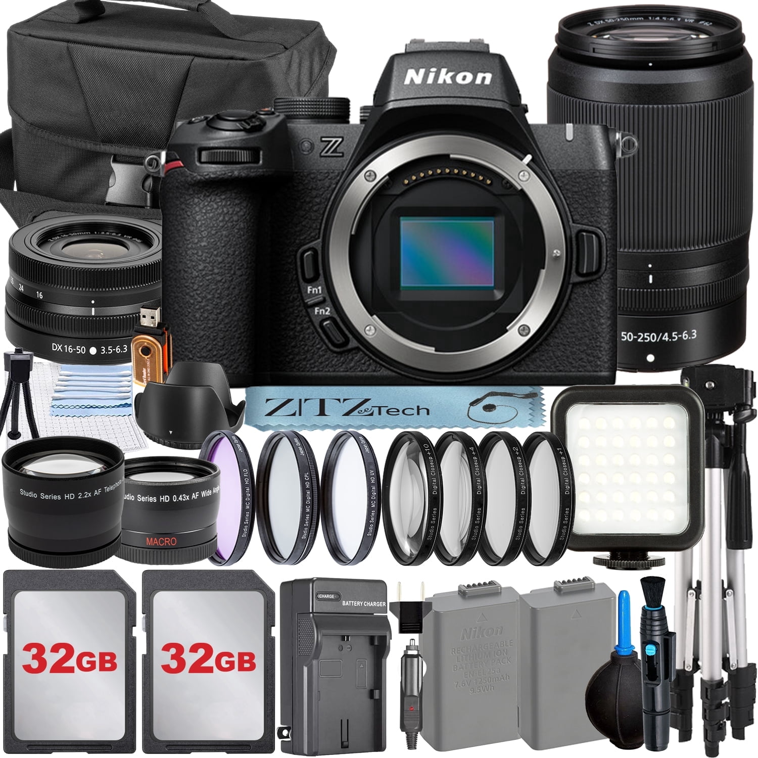 Nikon COOLPIX W300 Camera (Black) + Extra Battery + 1 Yr Warranty