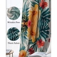 thumbnail image 3 of Palm Tree Pineapple Blackout Curtains for Bedroom Living Room Darkening Curtains 90 Inch Red Orange Floral Summer Black Out Window Curtain Privacy Insulated Window Treatment Grommet Drapes 52"x90"x2, 3 of 9