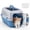 Blue Grey, variant on LiteHaven 23" Hard-Sided Pet Carrier for Small Dogs & Cats, Airline Approved Travel Crate with Enhanced Security Latches, Front & Top Load Wire Door, Food Bowl for Traveling, Hiking, Camping