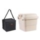 thumbnail image 1 of Cajas térmicas portátiles aisladas, enfriador de agua, contenedor de almacenamiento de alimentos Bolsas de hielo caqui 30L, 1 of 3