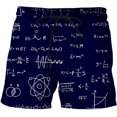 thumbnail image 1 of 2024 Été Short Homme Formule Mathématique Imprimée 3D Maillot de Bain Décontracté Séchage Rapide Élastique Short de Plage Homme, 1 of 5
