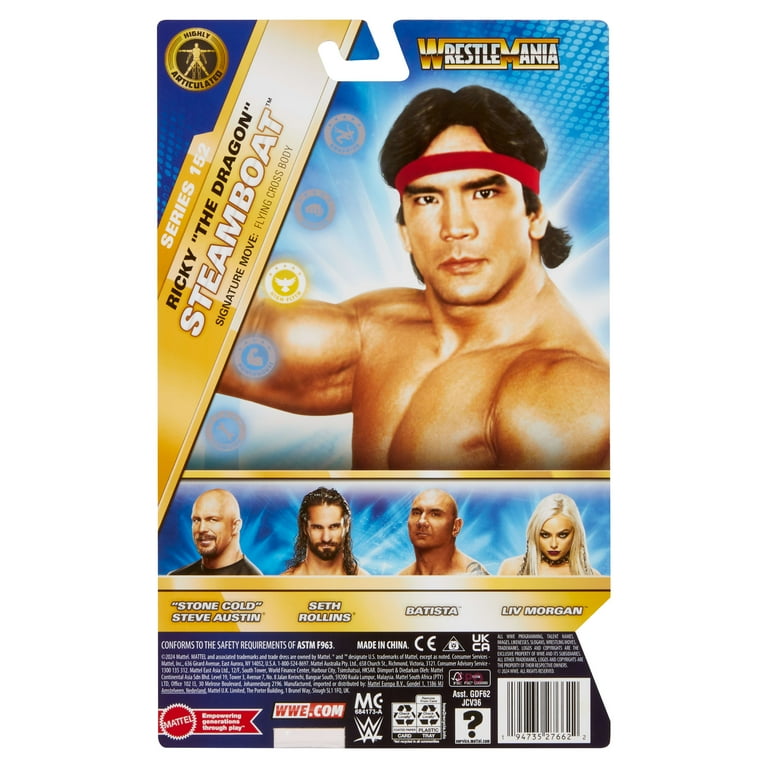 WWE, Action Figure, Ricky ‚ÄúThe Dragon‚Äù Steamboat, 6-inch