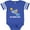 Football Blue and White, variant on Inktastic New Smyrna Beach Florida Boys or Girls Baby Bodysuit