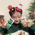thumbnail image 4 of Lindo Clip De Pelo De Navidad + Cuerda Para La Cabeza + Conjunto De Círculos Para El Cabello Con Cuernos Santa Claus Forma De Árbol De Navidad Accesorios Para El Cabello De Navidad 4 Unids Guardurnaity AP007359-02, 4 of 6