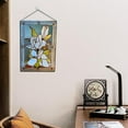 thumbnail image 4 of Abbracc Stained Hangings, Decorative Flower Stained Glass Window, Handcrafted Stained , Magnolia, 4 of 8