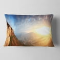 thumbnail image 2 of Designart Cave City Eski Kermen - Landscape Photography Throw Pillow - 12x20, 2 of 5