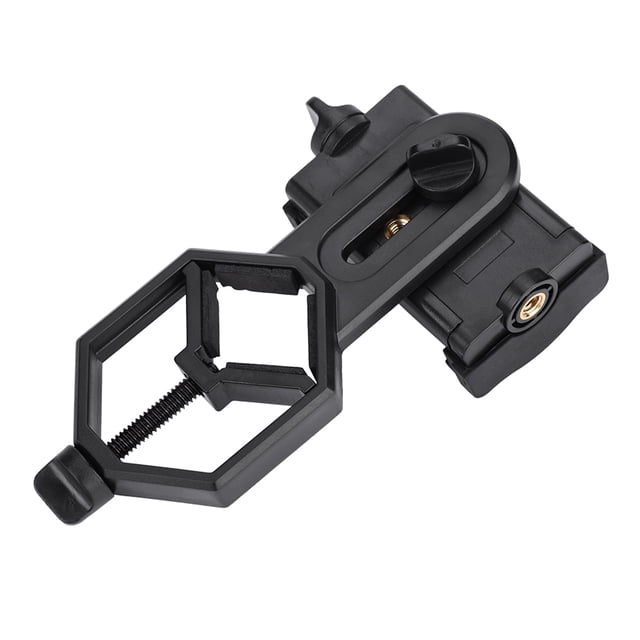 Soporte para teléfono con binoculares, binoculares/microscopios, telescopio fotográfico para teléfono móvil, soporte para teléfono, construcción robusta