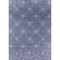 thumbnail image 1 of Ahgly Company Machine Washable Indoor Rectangle Industrial Modern Light Purple Blue Area Rugs, 2' x 5', 1 of 7