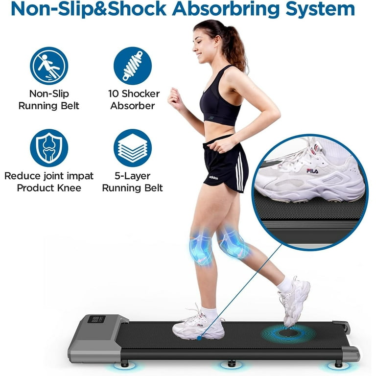 YDZJY Under Desk Treadmill, 2 in 1 Portable Walking Pad with YDZJY Under Desk Treadmill, 2 in 1 Portable Walking Pad with