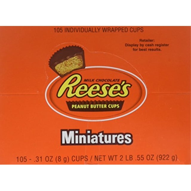 reese's butter cups miniatures candy, 105count changemaker box