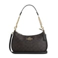 thumbnail image 1 of Bolsa Crossbody COACH Teri color café liso canvas, 1 of 7