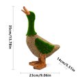 thumbnail image 4 of 2Pcs Easter Flocked Resin Duck Woven Texture Design for Yard Patio Lawn Pool Porch Backyard Decor, Perfect Easter Decorations, 4 of 9