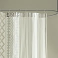thumbnail image 3 of INK+IVY Imani Cotton Printed Shower Curtain with Chenille in Ivory, 3 of 6