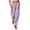 *Purple, variant on VBVC Women's Striped Straight Leg Pants , Summer Vacation Beach Trousers For Women , Ladies' Lightweight Pull On Pants with Pockets, Army Green , S-3XL