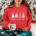 thumbnail image 5 of Craaazy Women's Christmas Shirt Long Sleeve Merry Christmas Sweatshirts Casual Pullover Tops Gifts, 5 of 9