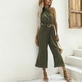 thumbnail image 5 of Oplxuo Women's Summer Halter Ploka Dots Jumpsuits, Dressy Casual Sleeveless Wide Leg Rompers One Piece Vacation Outfits, 5 of 5