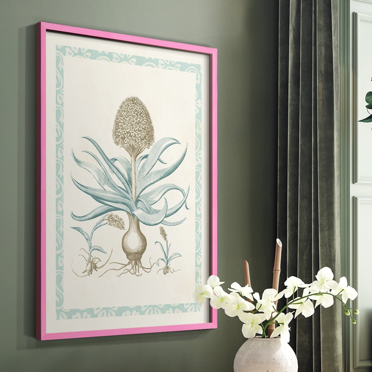 Willow Blue Besler IV Framed Print - Solid Wood in Single Picture Frame Solid Wood 2 Framed Print