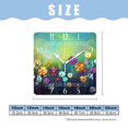 thumbnail image 2 of 10 Inch Wall Clock Battery Operated Silent Clock Decorative for Office, Kitchen, Outdoor, Living Room，Abstract Floral Daisy Watercolor Spring Flower Cute Pattern, 2 of 4