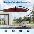 thumbnail image 3 of CazToi Parasol Déporté de Patio 10 Pi, Inclinaison 360°, Pare-Soleil, 3 of 12