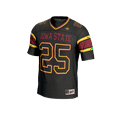 thumbnail image 2 of Unisex GameDay Greats Black Iowa State Cyclones Lightweight Collegiate Football Fashion Jersey, 2 of 3