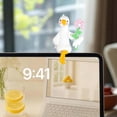 thumbnail image 6 of Sitting Goose Resin Figurine Cute Desk Statue For Computer Car Shelf Home Office Decor, 6 of 9