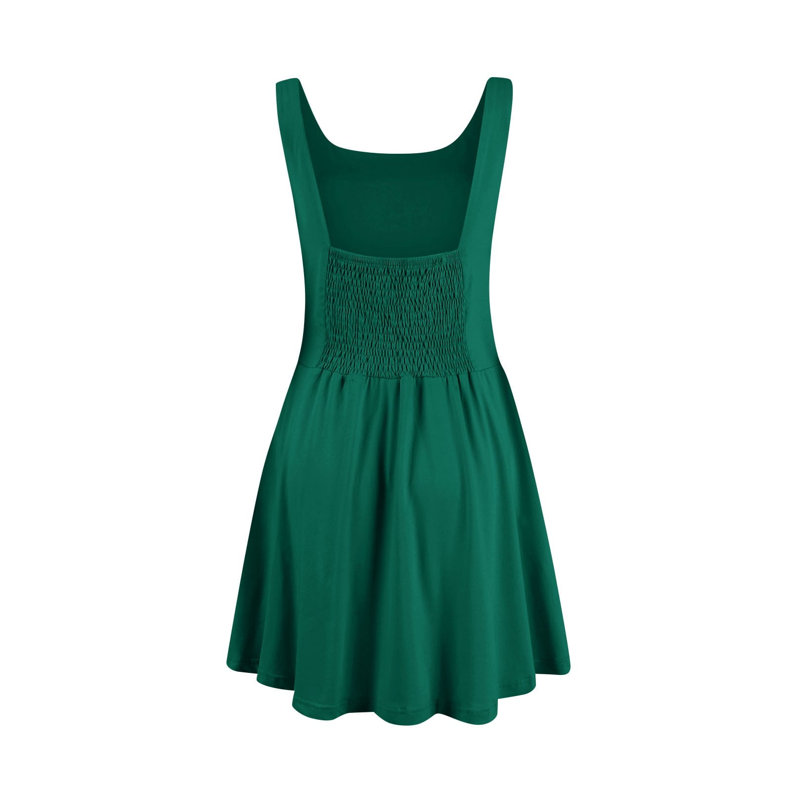 Women's Summer Athletic Tennis Dress with Built in Shorts Square Neck Workout Exercise Active Golf Dresses with Pockets