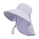 thumbnail image 5 of Sombrero de pescador con protección solar para jardinería, senderismo callejero y actividades al aire libre. Púrpura, 5 of 9