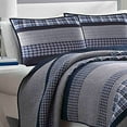 thumbnail image 6 of Nautica | Adleson Collection | 100% Cotton Reversible and Light-Weight Quilt Bedspread, Pre-Washed for Extra Comfort, Easy Care Machine Washable, Full/Queen, Blue/Grey, 6 of 6