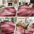 thumbnail image 6 of Pink Mountain 5'x7' Area Rug, Misty Forest Nature Woodland Pine Tree Landscape Washable Non-Slip Soft Rugs, Low-Pile Large Carpet for Living Room Bedroom Dining Room, Non-Shedding Accent Rug, 6 of 9