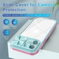 thumbnail image 6 of Elegant Choise for iPhone 14 Pro Case with Slide Camera Lens Full Coverage Hybrid Hard Phone Cover, Mint Green, 6 of 12