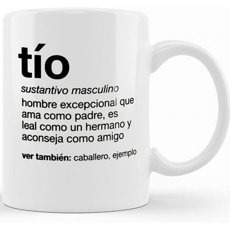 

Personalized Tio Gift Uncle Gift Mug Spanish Tío Definition Uncle Gift Regalo Para Tio Pregnancy Announcement Mug Birth Announcement Ceramic Novelty Coffee Mugs 11oz 15oz Mug Tea Cup Gift Present