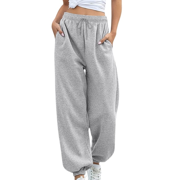 2025 Thickened Cotton New Loose Womens Pant Suits Casual Pencil Pant Drawstring Feet Casual Straight Plus Size Women Work Pants Business Casual Pants Sports Pants Women's Loose