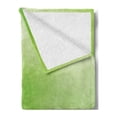 thumbnail image 2 of Sage Soft Flannel Fleece Blanket, Watercolors in Green Tones Abstract Blurred Dreamy Background Grungy Look, Cozy Plush for Indoor and Outdoor Use, 50" x 70", Apple Green Fern Green, by Ambesonne, 2 of 5