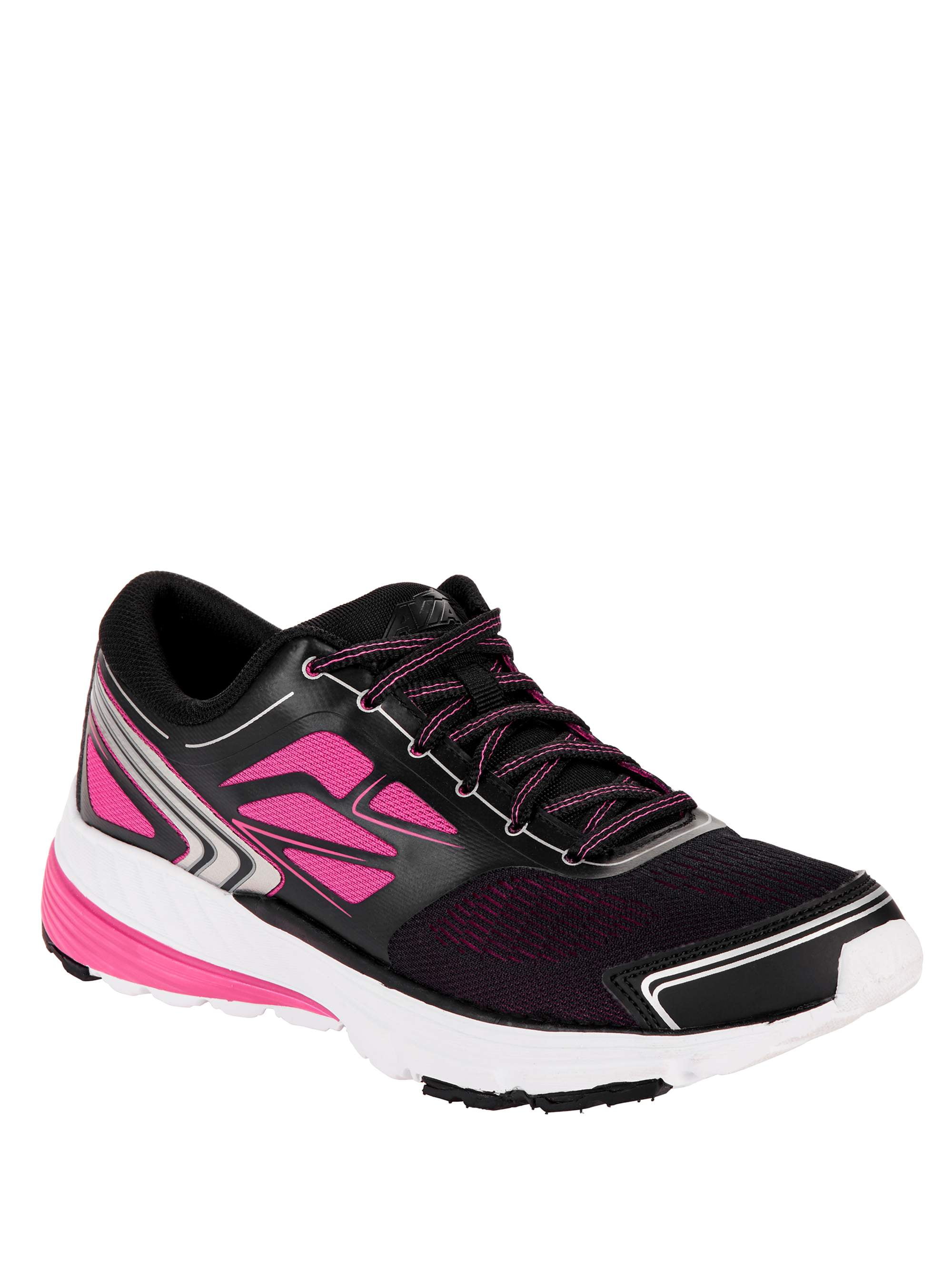 8.5 BLACK/PINK LADIES "ARCH SUPPORT" LIGHTWEIGHT SHOES AVIA-WOMEN 6 6.5 7.5 