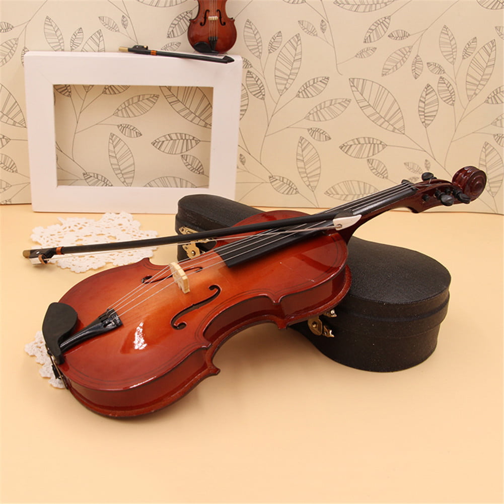 VIOLIN~MUSICAL INSTRUMENT ORNAMENTS~NEW~IN SEE THRU BOX~FREE SHIP IN US~ 