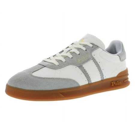 Polo Ralph Lauren Heritage Aera Mens Shoes Size 7, Color: Grey/Cream