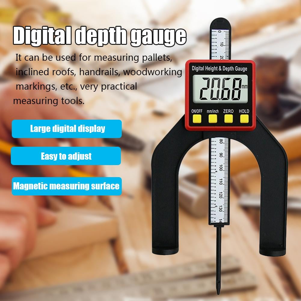 ankishi Digital Display Woodworking Table Saw Height Gauge 080MM Depth