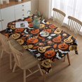 thumbnail image 2 of Autumn Halloween Pumpkin Pattern Rectangle Tablecloth 60"x84",Waterproof Polyester Rectangle Table Cloth, Wipeable Spillproof Polyester Tablecloth for Dining, Camping, Indoor and Outdoor, 2 of 5