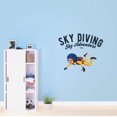 thumbnail image 3 of Kid Skydiving Sky Diving Adventure Parachute Ripcord Plummet Free Fall Plane Airplane Plane Fly Pilot Jet Fuel Prop Propeller Holiday Bedroom Wall Decal Sticker - Size: 40 In X 36 In, 3 of 5