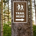 thumbnail image 4 of BTFSigns 8" x 12" Trail Head Symbol With Right Arrow Activity Sign Rust Free Aluminum Park Safety Metal Signs Road Street Sign Outdoor Decor, 4 of 7