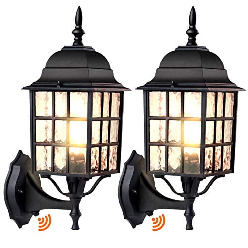 Dusk To Dawn Sensor Outdoor Wall Light 2 Pack Photocell Fixtures Mount Matte Black Porch Lights Exterior Lantern With E26 Base 100 Waterproof Anti Rust Sconce For Garage - External Wall Lights With Photocell Dusk To Dawn Sensor Outdoor Wall Light 2 Pack Photocell Fixtures Mount Matte Black Porch Lights Exterior Lantern With E26 Base 100 Waterproof Anti Rust Sconce For Garage - External Wall Lights With Photocell