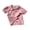 Pink, variant on Girls Flutter Collar Puff Sleeve Polo Top Bow Embroidered Solid Cute Casual Summer Tee,7-8 Years
